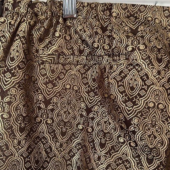 LouLou De La Falaise Pants Slacks Gold and Brown. New with Tags 22W. Lined - Picture 8 of 14